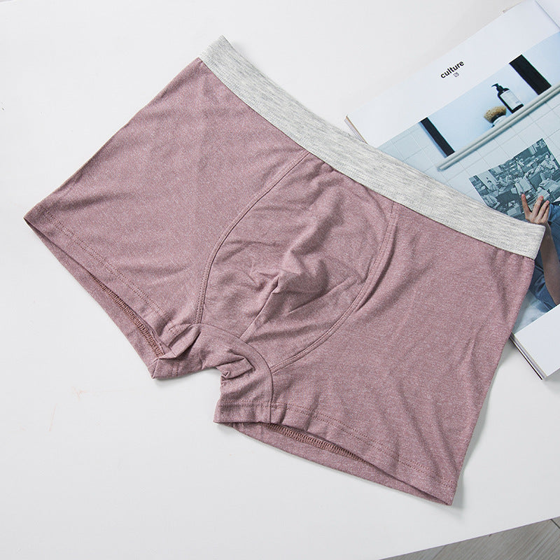 Boxer Shorts Modal Material Solid Color Men'S Underwear