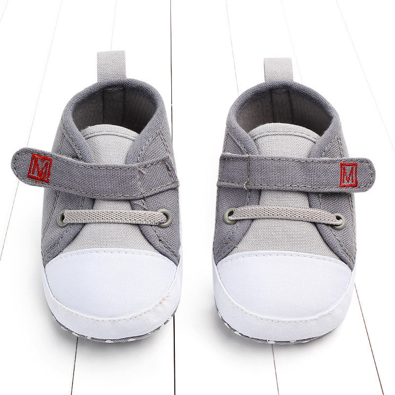 Soft sole baby canvas shoes