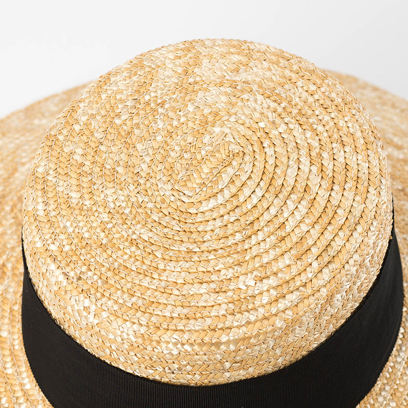 Flat Top Large Eaves Basin Sun Protection And Shading Straw Hat