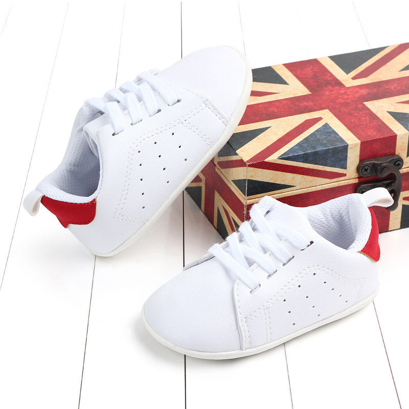 Soft soles for baby's walking shoes