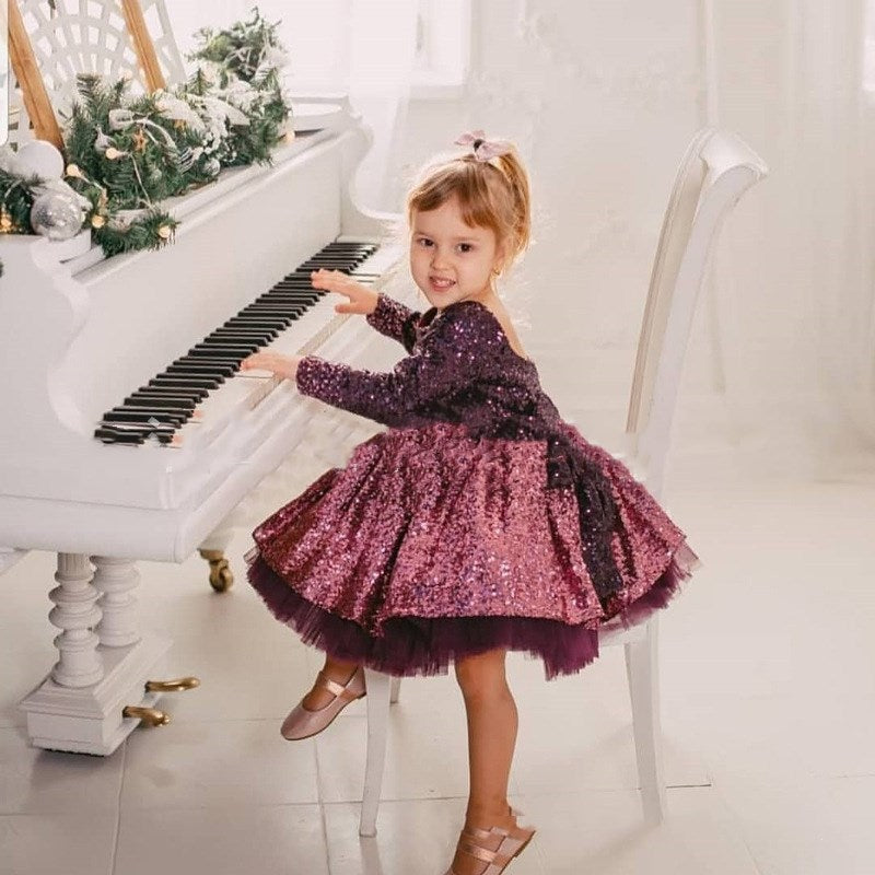 Princess Dress with gradient sequins