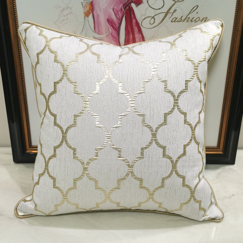 Chair Pillow Cover Light Luxury And Simplicity Modern Beige Gold