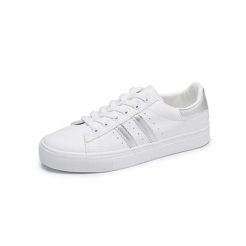 Korean Style Flat Casual Single Shoes Student Breathable Lace-up Basic Sneakers Women