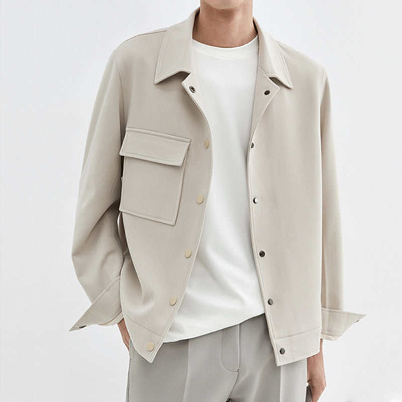 Polo Collar Jacket New Casual Korean Fashion Loose Blouson
