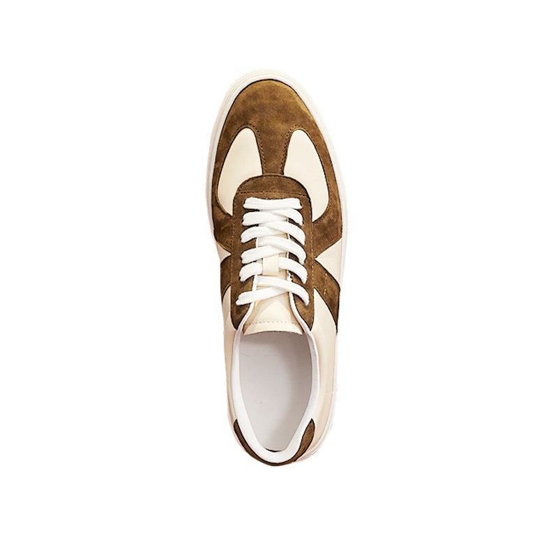 Retro Color Matching Couple Casual Flat Skateboard Shoes