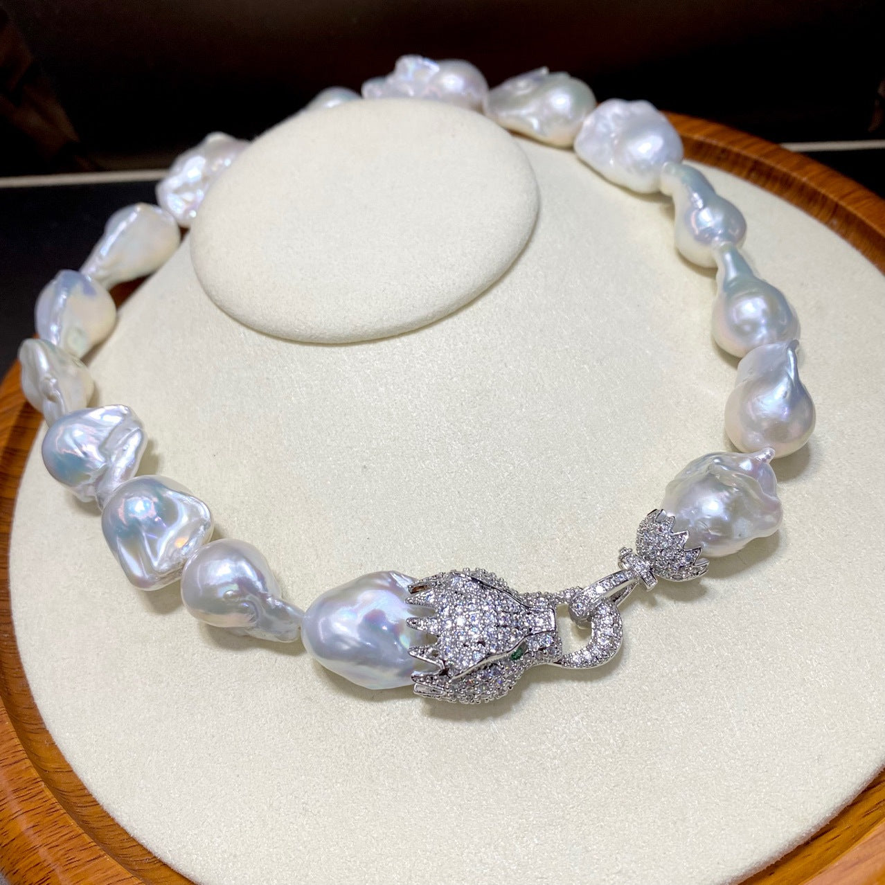 Natural Large Particle Baroque Freshwater Pearl Necklace For Women
