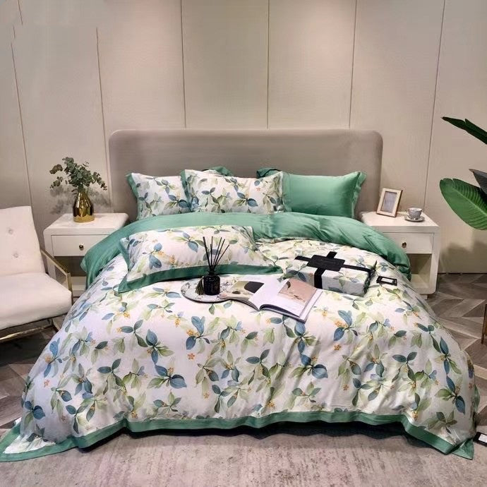 Lenzing Tencel Welt 1.5 1.8 2.0 Bed Four-piece Set Can Be Customized Bed Sheet