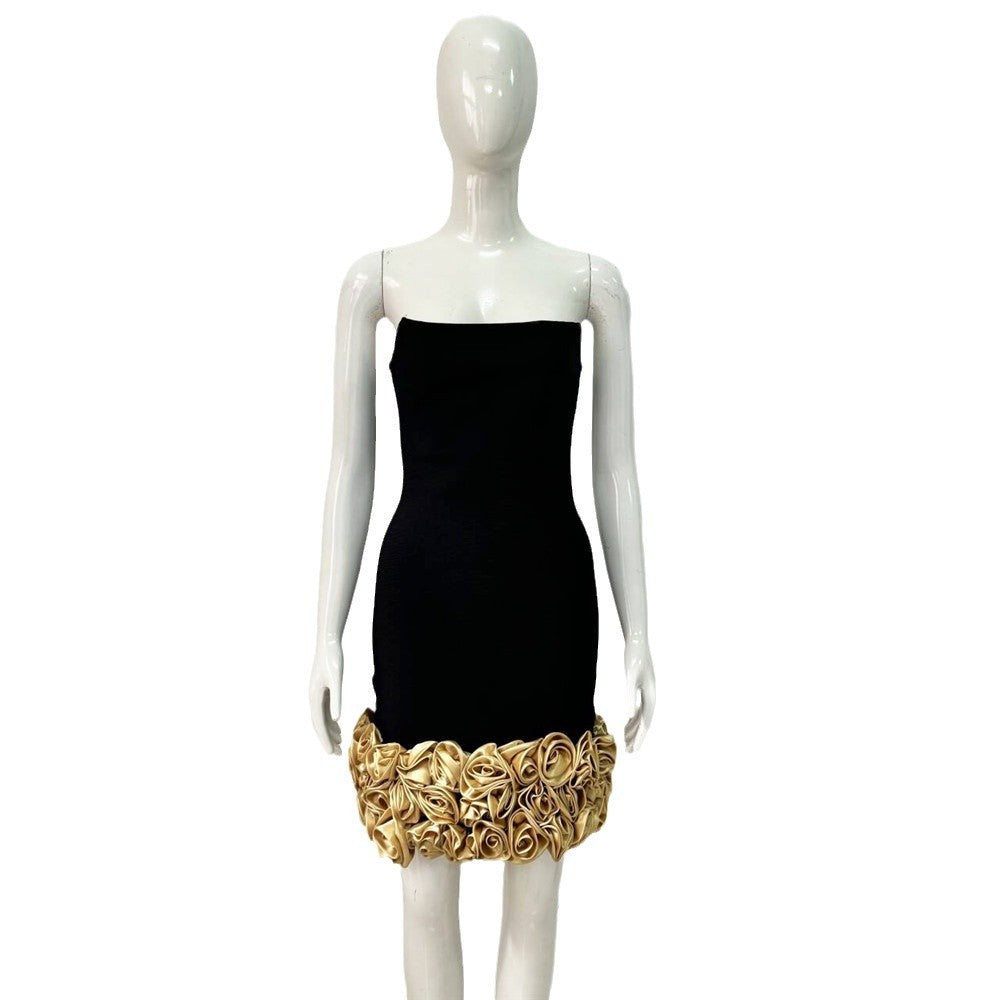 Women's Fashion Tube Top Package Hip Dress