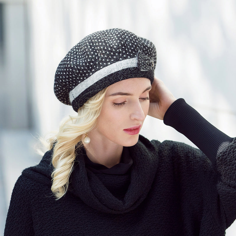 Women's Fashion Versatile Polka Dot Beret