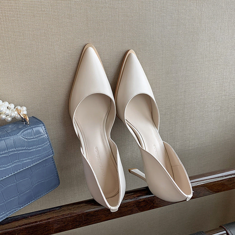 Pointed Toe Women's Shoes Temperament Fashion Women's Shoes High Heels