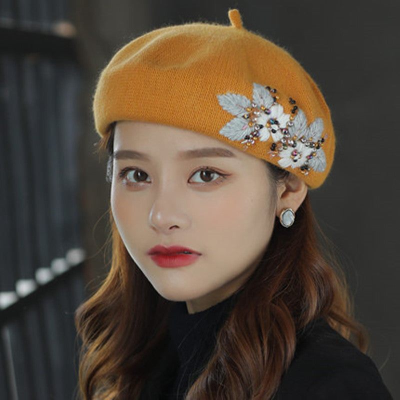 Korean Style All-match Warm Wool Hooded Hat
