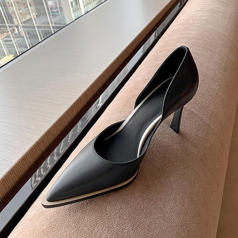 Pointed Toe Women's Shoes Temperament Fashion Women's Shoes High Heels