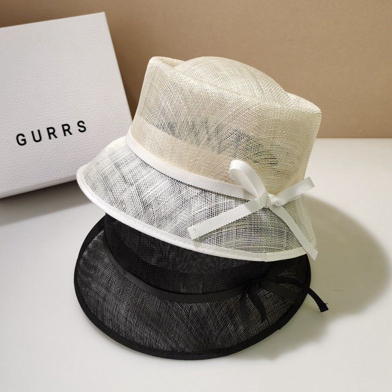 Summer Cambric Stiff Bucket Hat Women