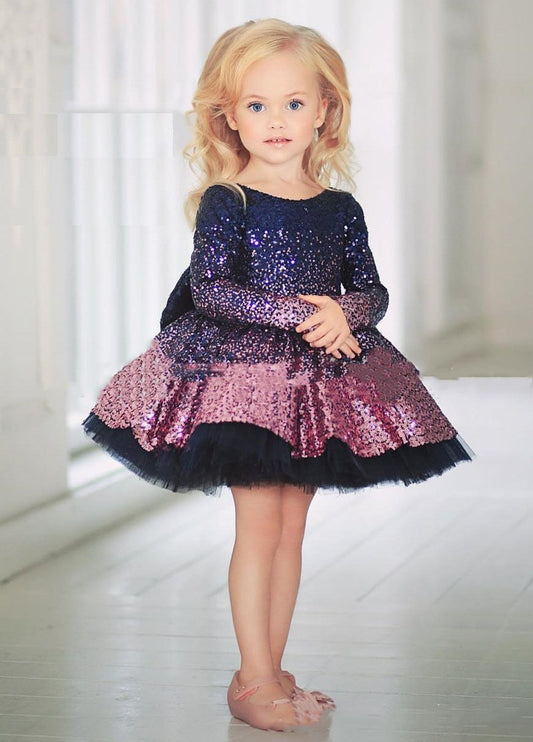 Princess Dress with gradient sequins