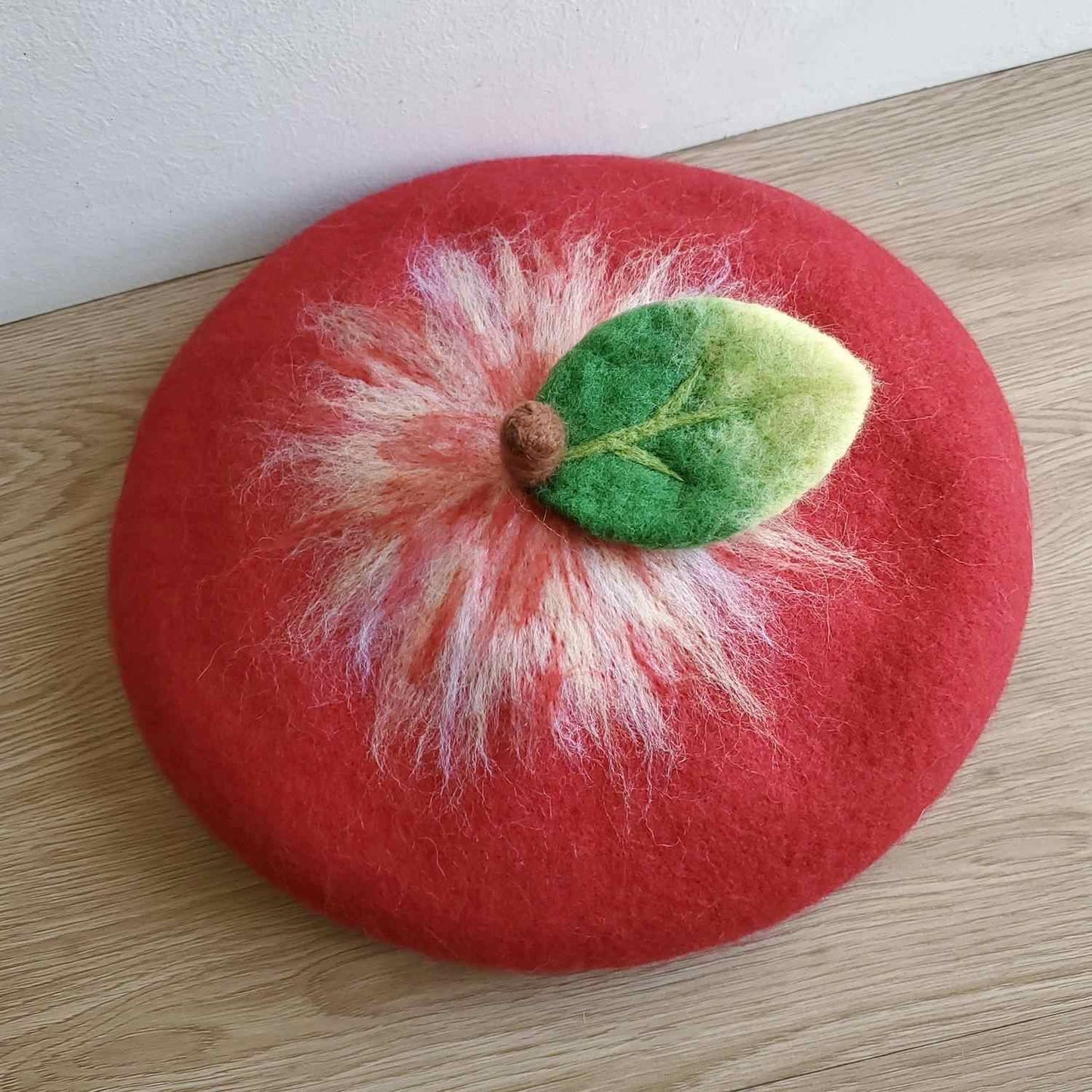 Handmade Wool Felt Christmas Beret