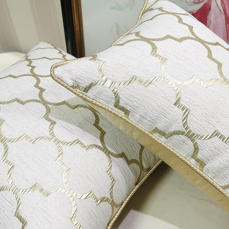 Chair Pillow Cover Light Luxury And Simplicity Modern Beige Gold