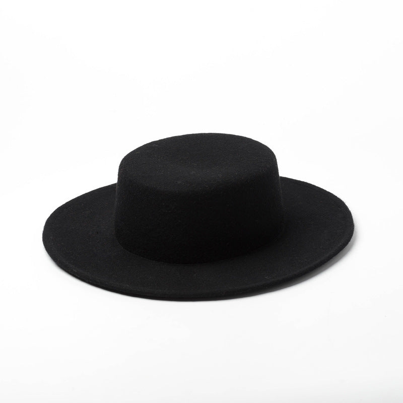New Style Pure Wool Woolen Top Hat For Autumn And Winter