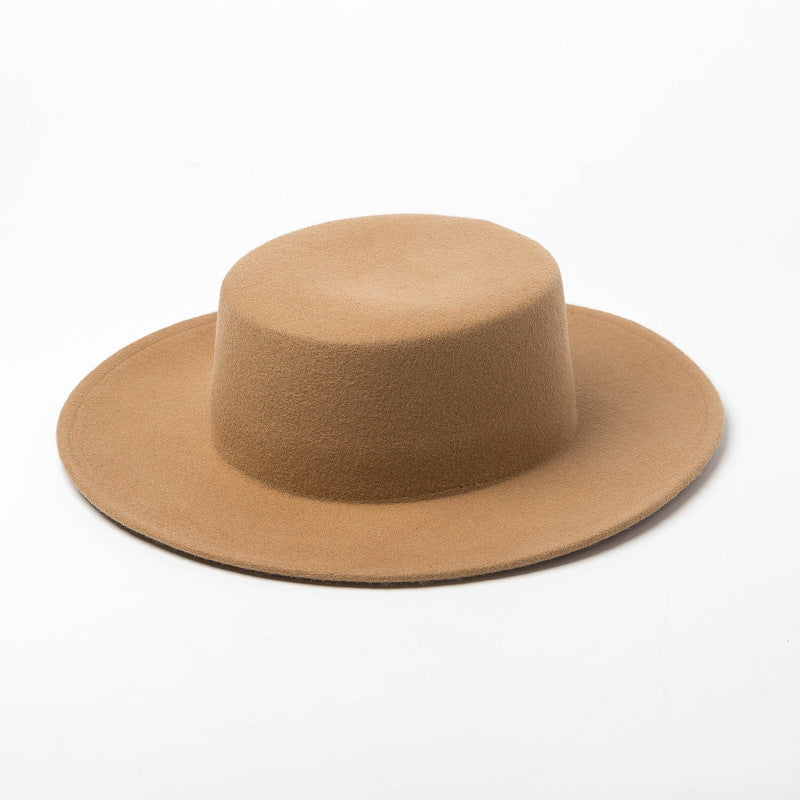 New Style Pure Wool Woolen Top Hat For Autumn And Winter
