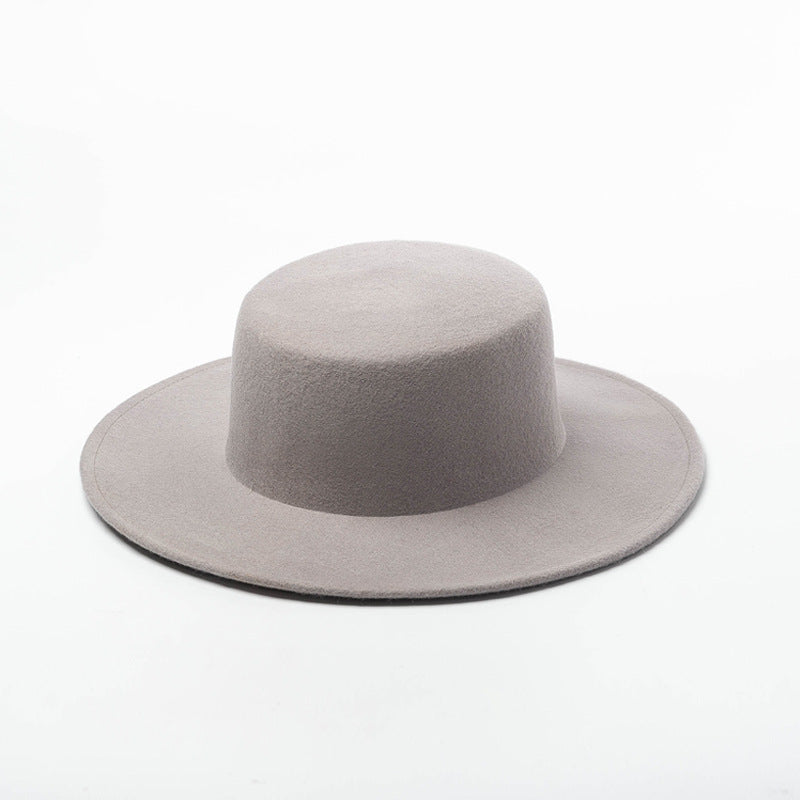 New Style Pure Wool Woolen Top Hat For Autumn And Winter