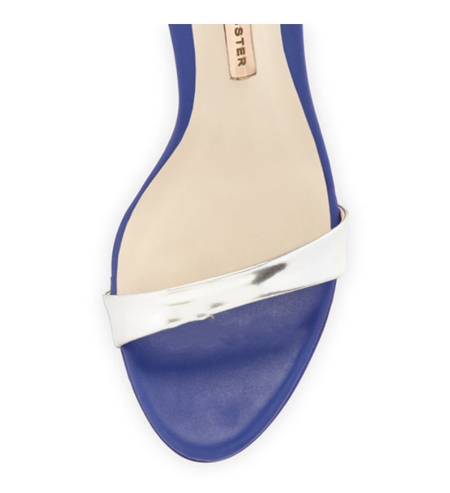 Fashion Open Toe One Word Strap Women's Sandals Leather High Heels