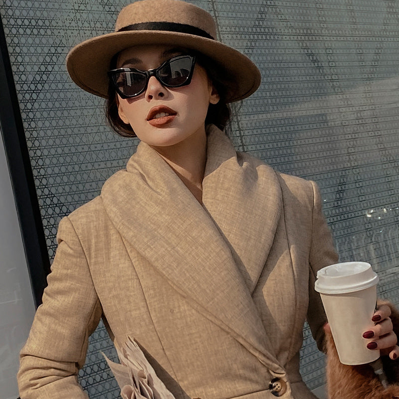Autumn and Winter Temperament Vintage Woolen Hat
