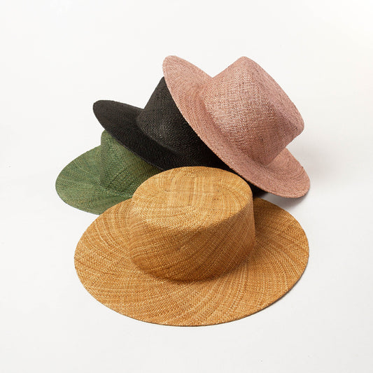 Fashionable And Simple Sunshade Flat Straw Hat