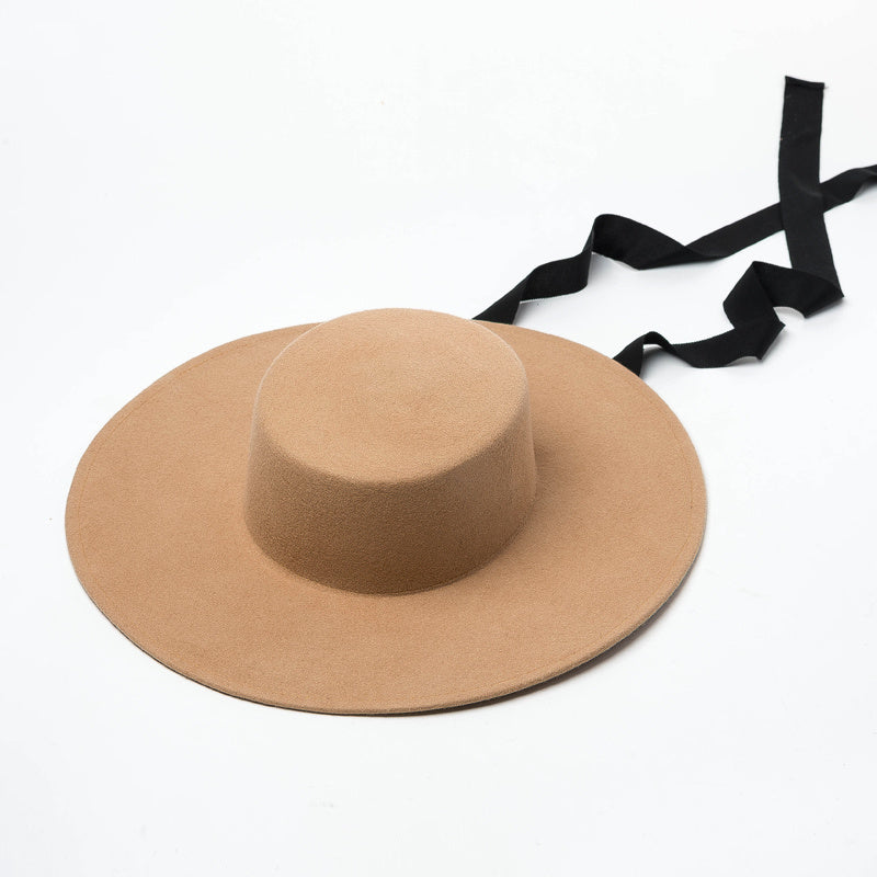 European American And British Elegant And Fashionable Woolen Hepburn Hat