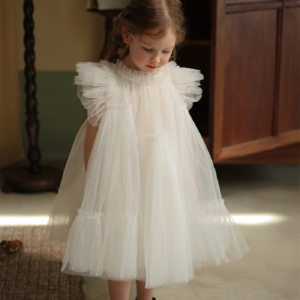 Girl's Handmade Pooper Yarn Princess Dress