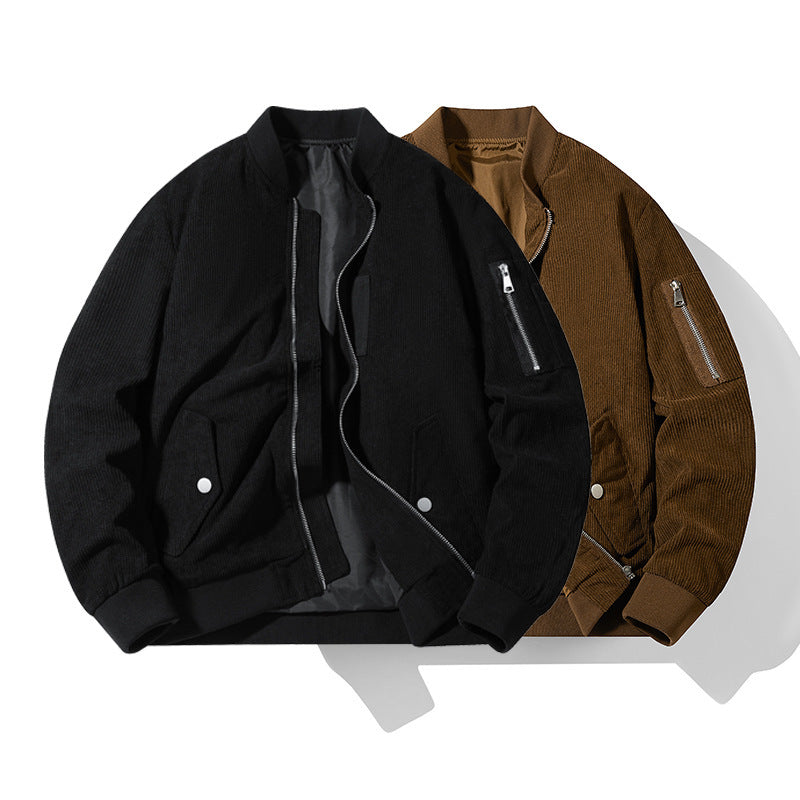 Men's Corduroy Loose Baseball Uniform