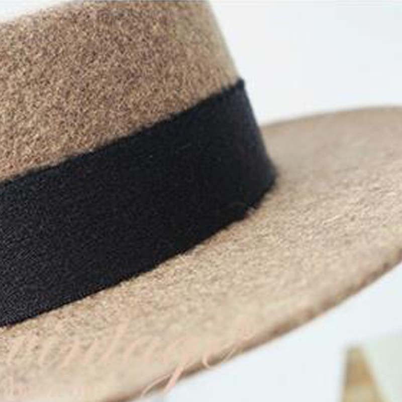 Autumn and Winter Temperament Vintage Woolen Hat
