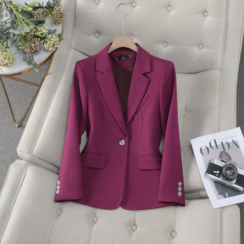 Autumn And Winter Small Suit New Temperament Goddess Style Small Suit Top