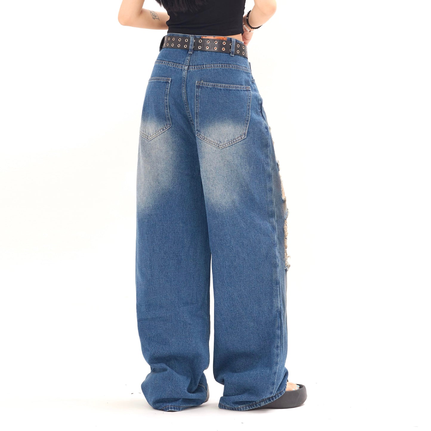 Heavy Industry Ripped Jeans For Men And Women