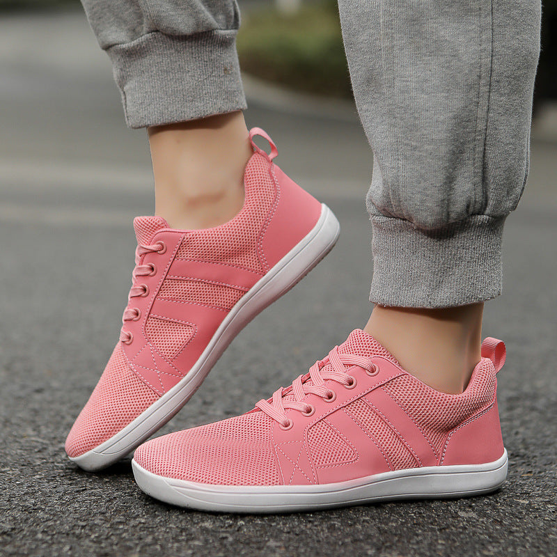 Popular Flat Casual Shoes Men And Women Wide Last Fly-knit Sneakers Couple Fitness Shoes In Stock Wholesale