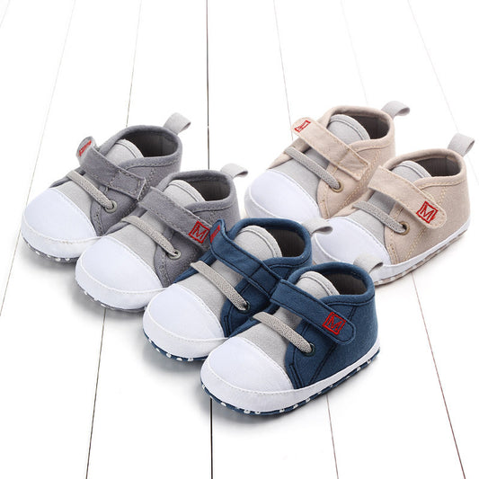 Soft sole baby canvas shoes