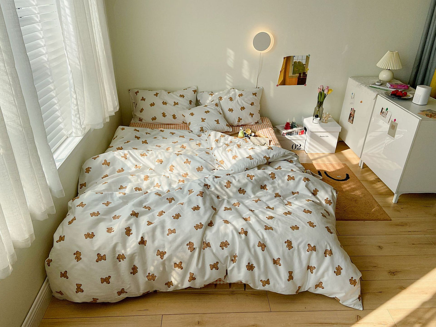 Four Piece Cotton Comfortable Bed Sheet Bedding