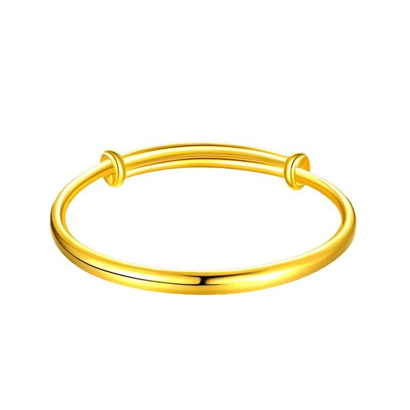 Women's 18K Gold Push-pull Bracelet Adjustable