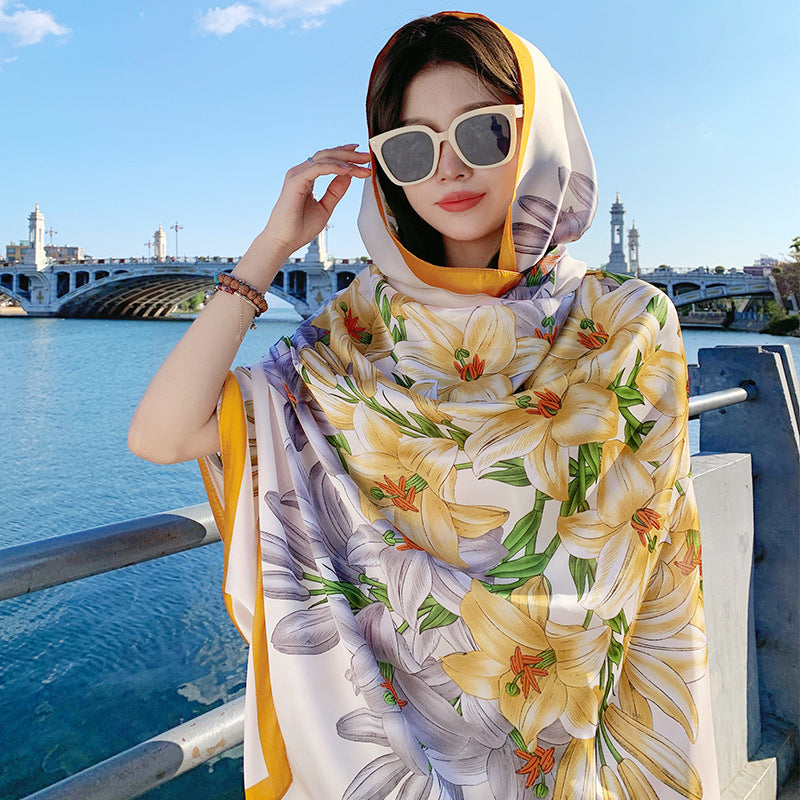 Retro Ethnic Style Beach Towel For Seaside Vacation
