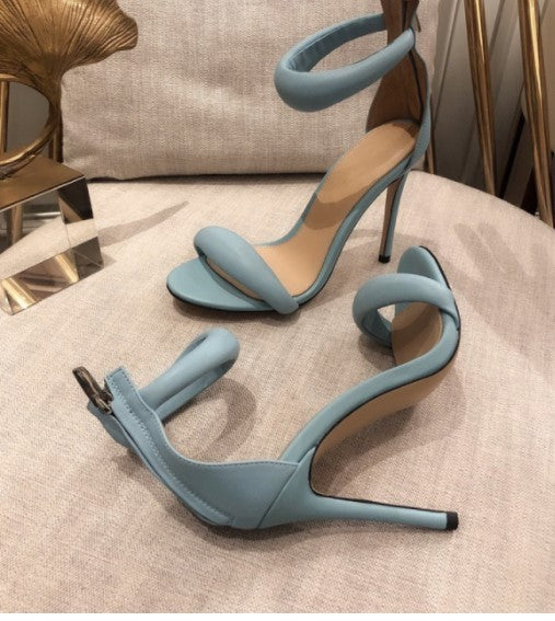 Roman Style Round Toe High Heels Fashion Europe And America