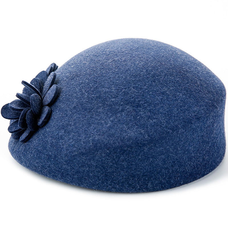 Autumn and winter season new painter hat high quality wool hat hat ladies Europe and America beret stewardess hat