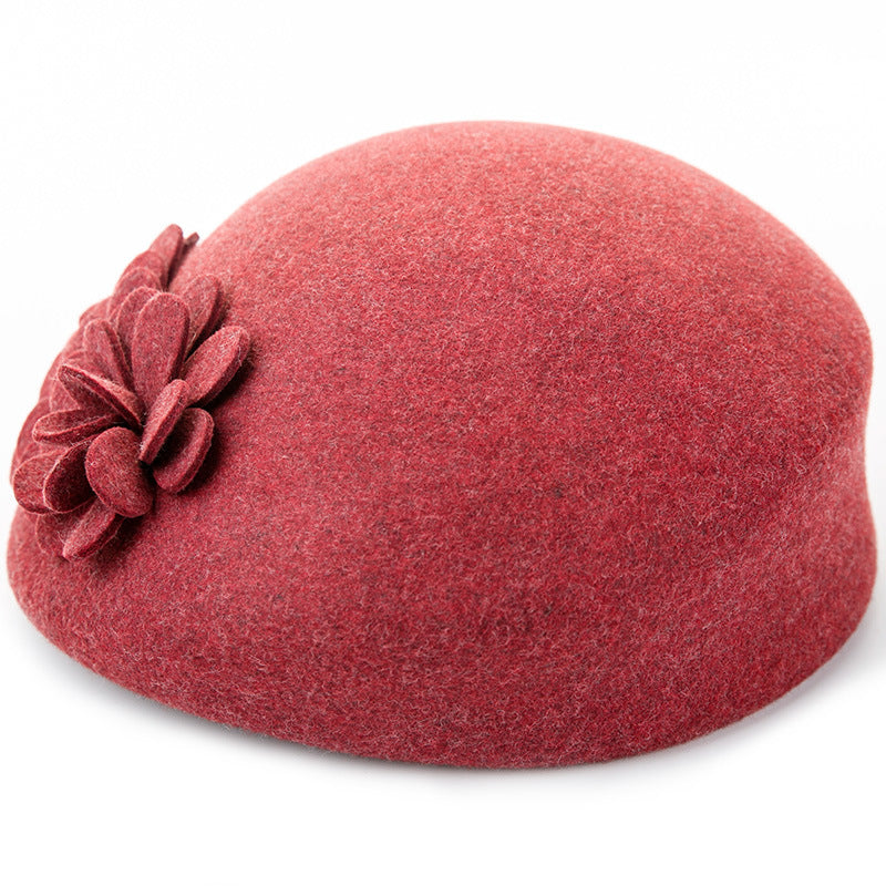 Autumn and winter season new painter hat high quality wool hat hat ladies Europe and America beret stewardess hat