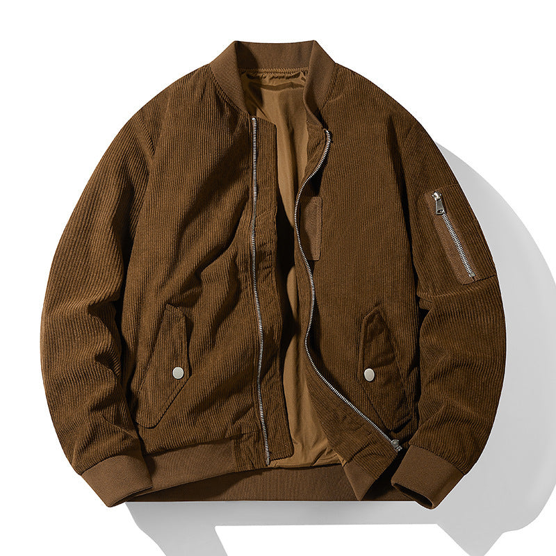 Men's Corduroy Loose Baseball Uniform