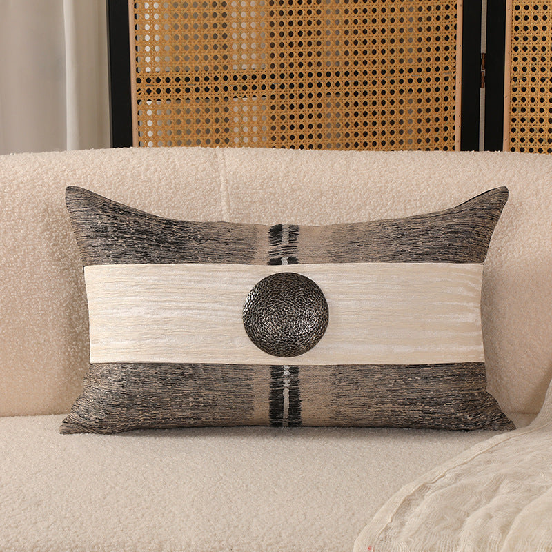 Cotton And Linen New Chinese High-end Pillow Cover