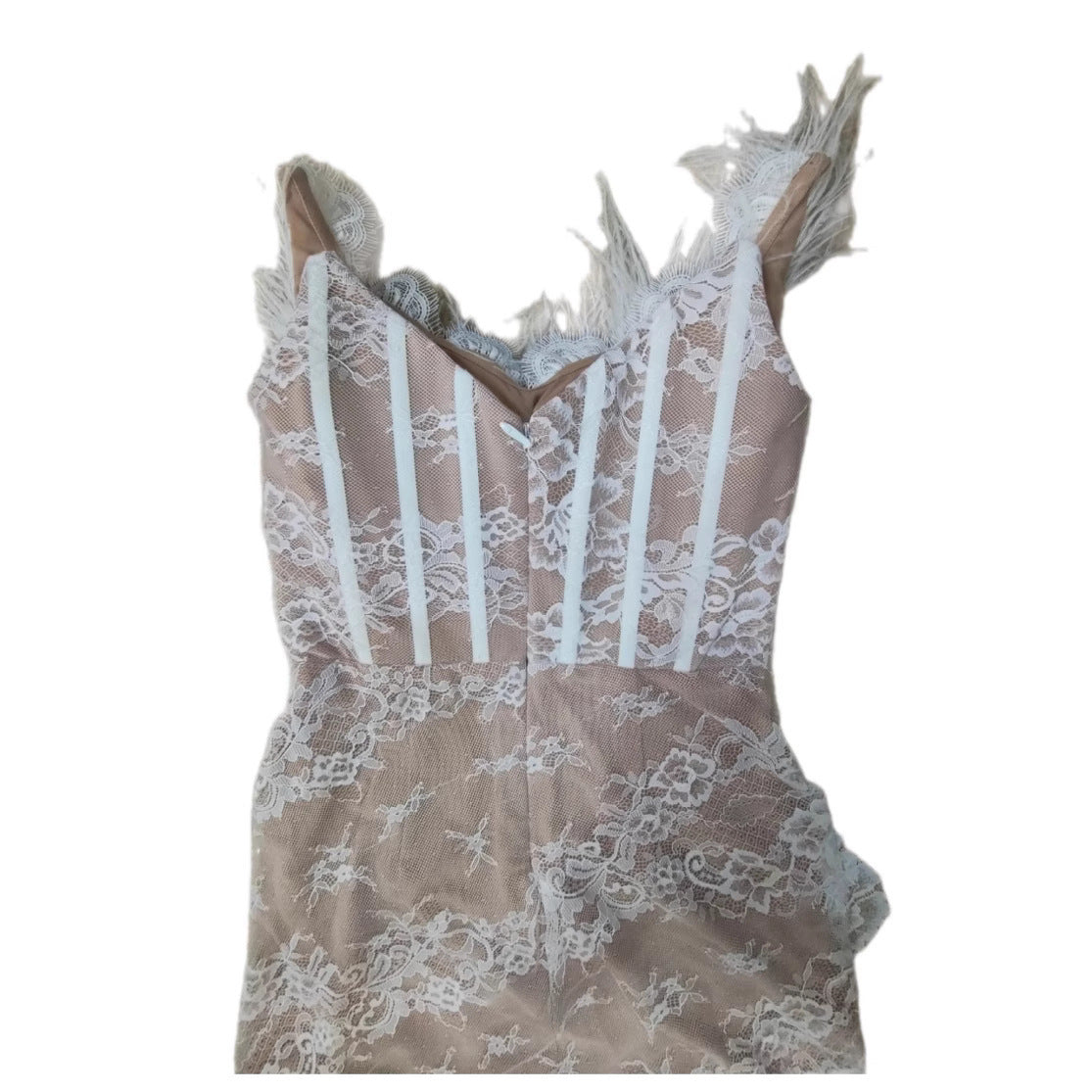 Tube Top High Slit Feather Annual Party Party Evening Dress