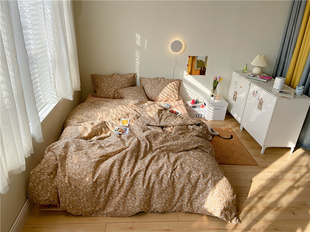 Four Piece Cotton Comfortable Bed Sheet Bedding
