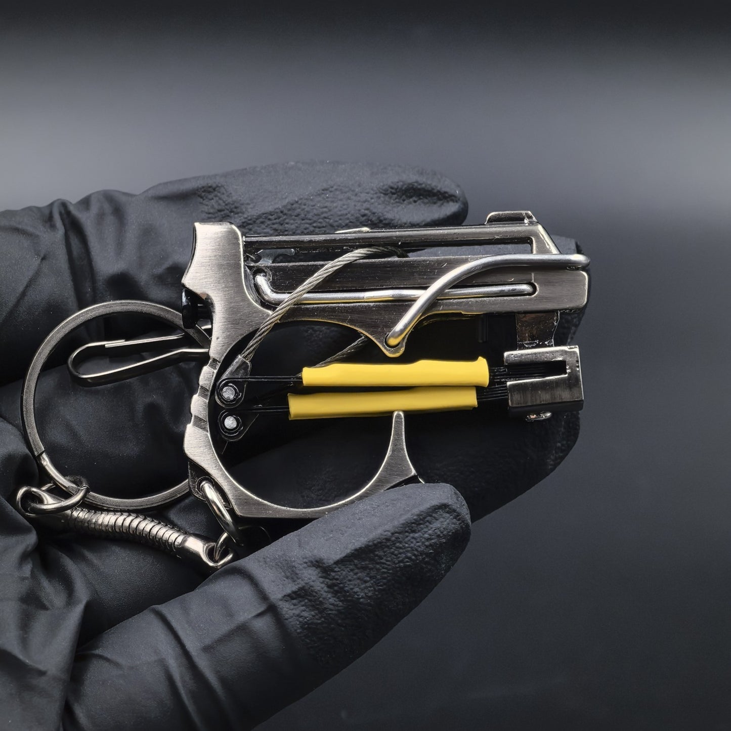 Mini Crossbow Model Keychain Retro