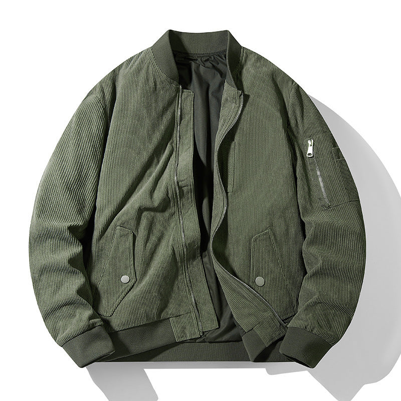 Men's Corduroy Loose Baseball Uniform