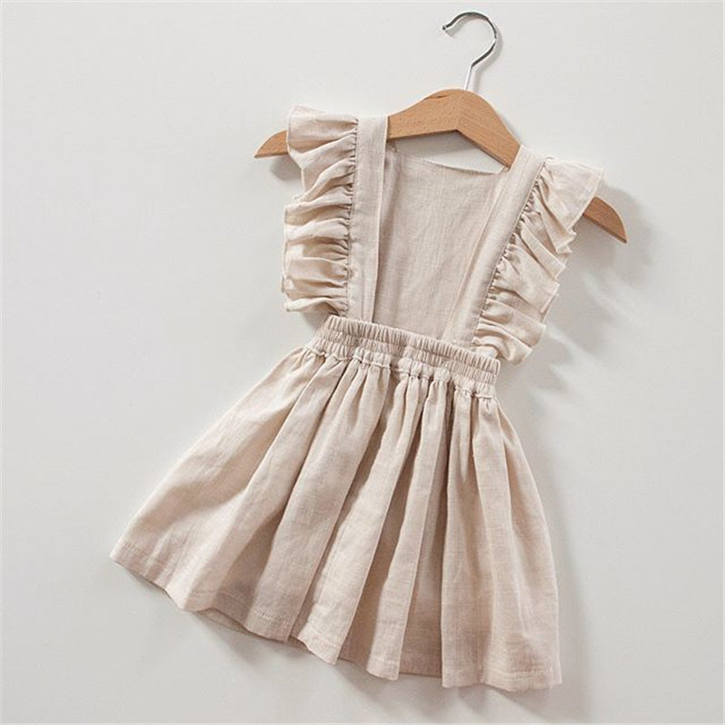 Naomi Baby Girl Cotton Sleeveless Solid Dress