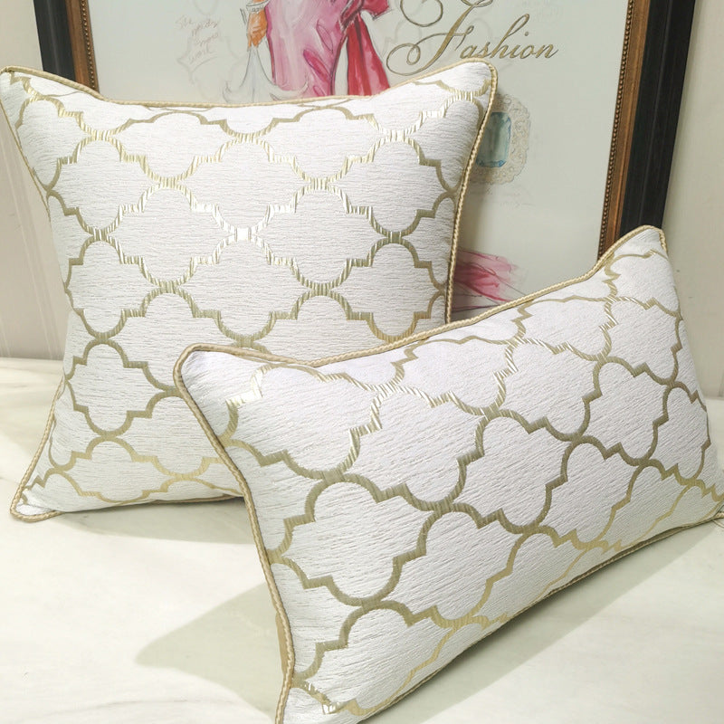 Chair Pillow Cover Light Luxury And Simplicity Modern Beige Gold