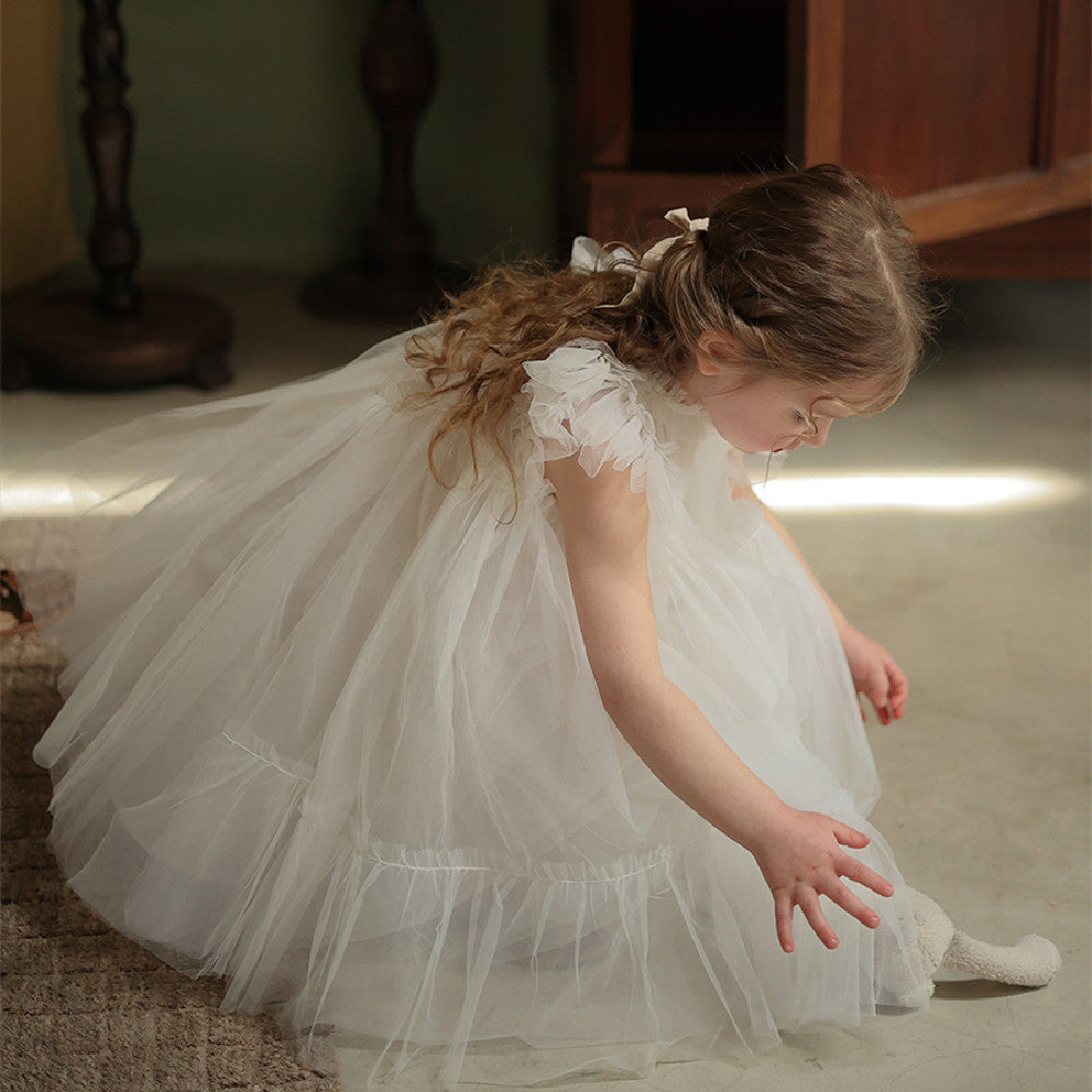 Girl's Handmade Pooper Yarn Princess Dress