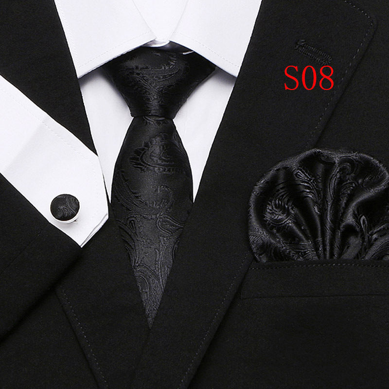 Paisley Series European And American Fashion Tie Three-piece Suit